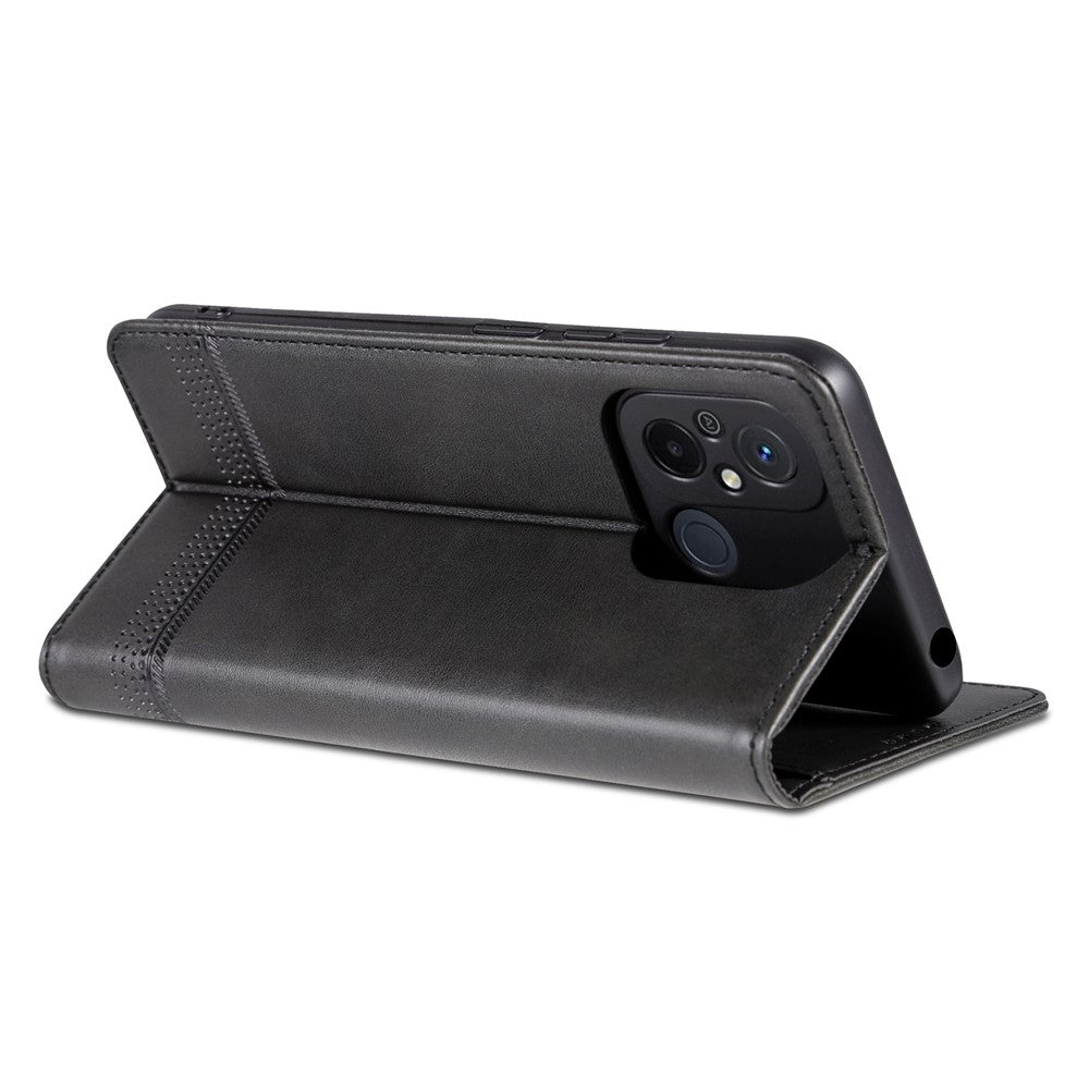 AZNS For Xiaomi Poco C55 4G / Redmi 11A 4G / Redmi 12C 4G Leather Phone Case Wallet Stand Smartphone Cover