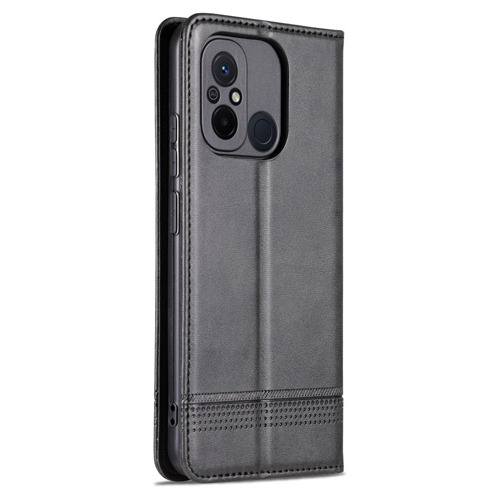 AZNS For Xiaomi Poco C55 4G / Redmi 11A 4G / Redmi 12C 4G Leather Phone Case Wallet Stand Smartphone Cover