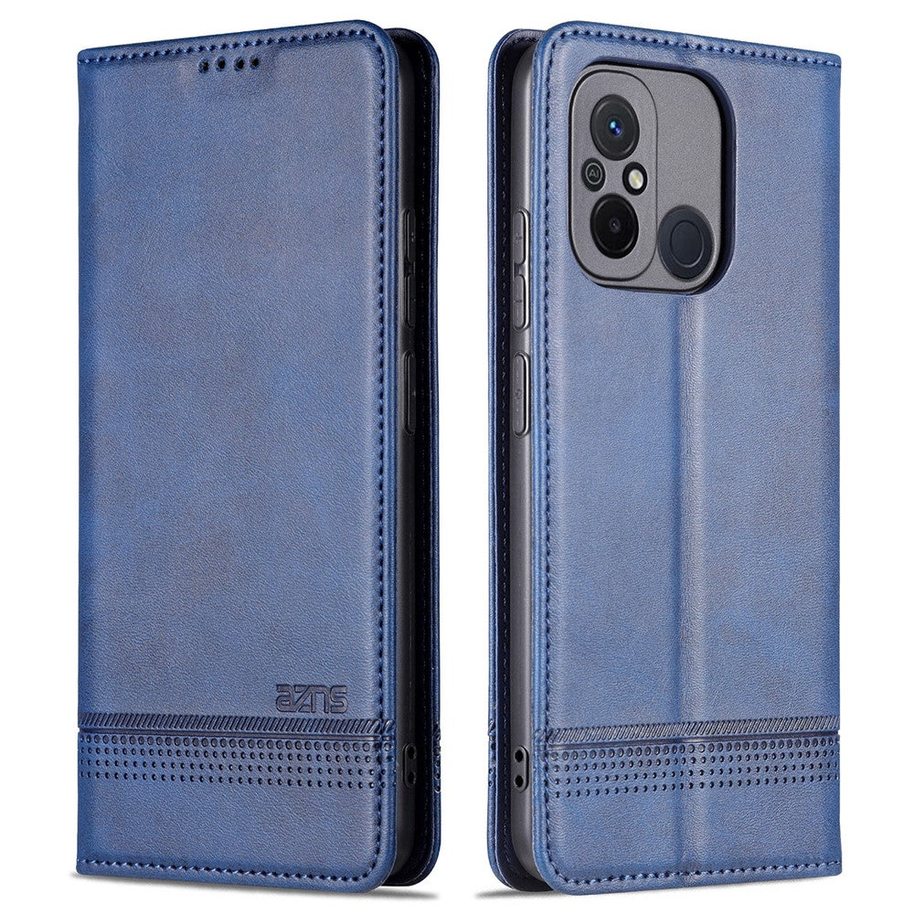 AZNS For Xiaomi Poco C55 4G / Redmi 11A 4G / Redmi 12C 4G Leather Phone Case Wallet Stand Smartphone Cover
