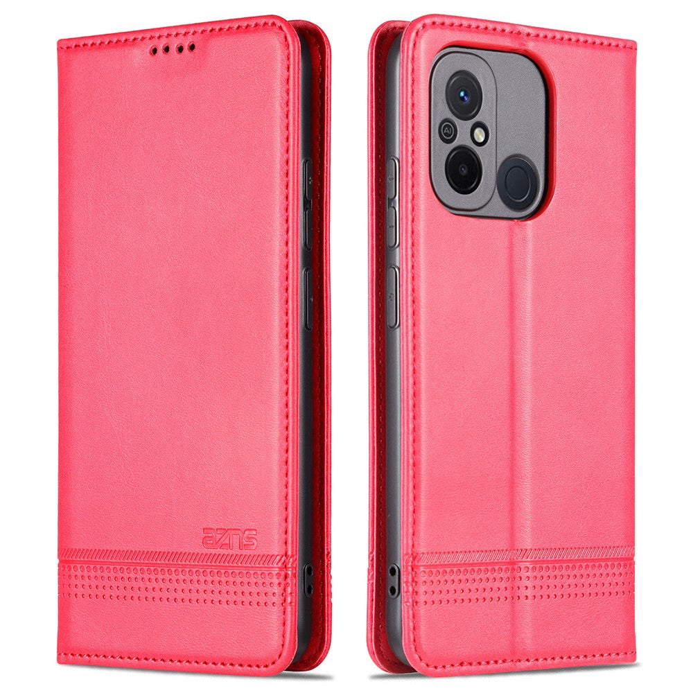 AZNS For Xiaomi Poco C55 4G / Redmi 11A 4G / Redmi 12C 4G Leather Phone Case Wallet Stand Smartphone Cover