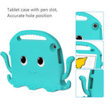 For Lenovo Tab M10 (Gen 3) Tablet EVA Case Cartoon Octopus Hand Grip Tablet Cover with Shoulder Strap