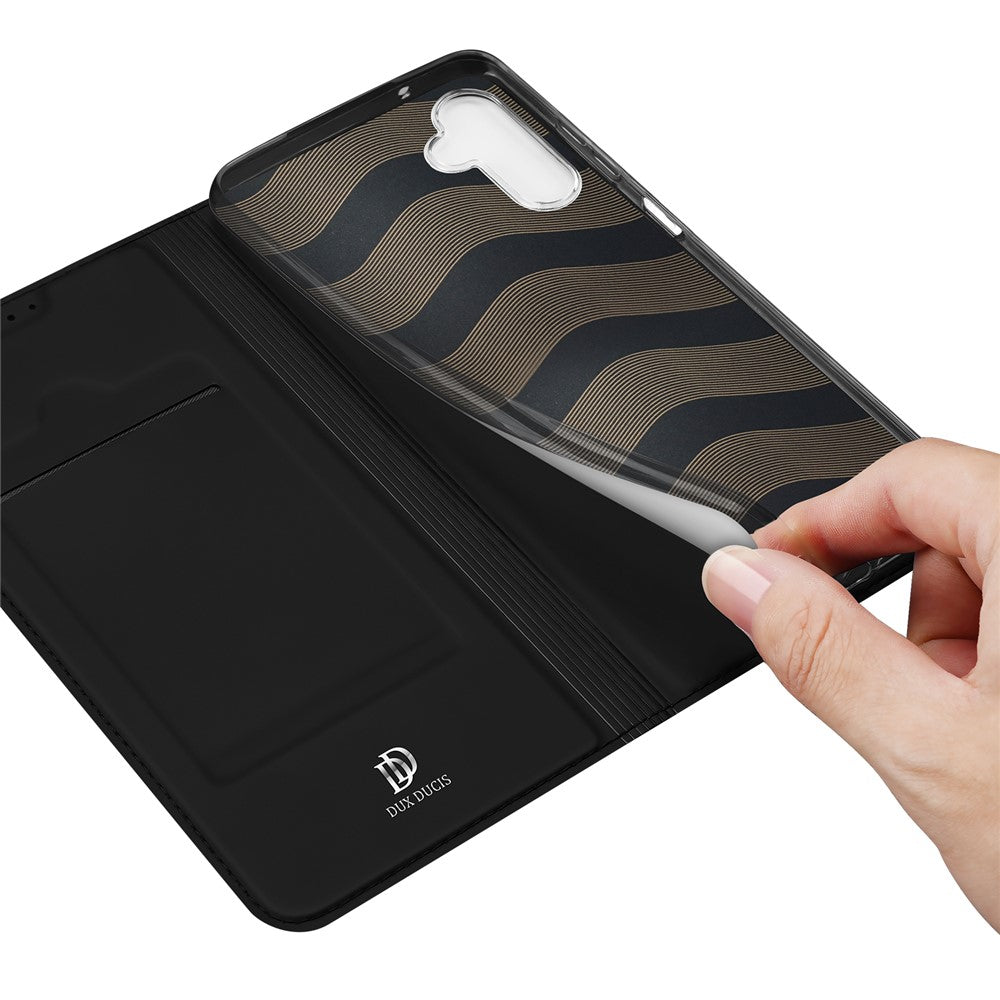DUX DUCIS Skin Pro Series for Samsung Galaxy M14 5G Phone Case with Card Holder PU Leather Stand Flip Cover