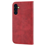 Phone Case for Samsung Galaxy A24 4G (162.1 x 77.6 x 8.3mm) , Imprinted Rhombus Pattern Wallet Calf Texture PU Leather Stand Phone Cover