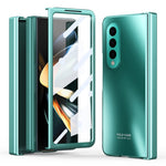 Til Samsung Galaxy Z Fold4 5G Hard PC Telefoncover Anti-fald Beskyttende Telefoncover med Skærmfilm
