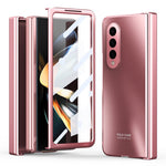 Til Samsung Galaxy Z Fold4 5G Hard PC Telefoncover Anti-fald Beskyttende Telefoncover med Skærmfilm