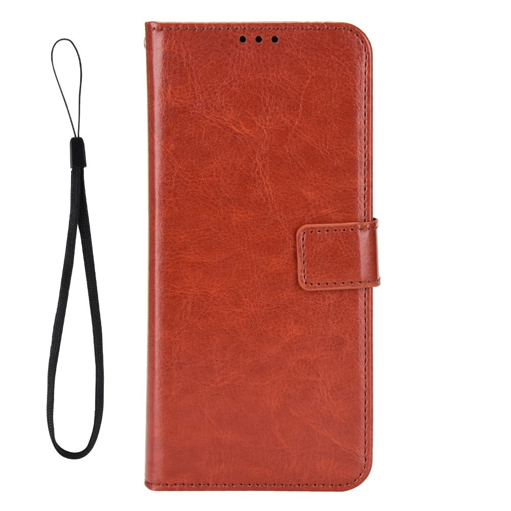 For Huawei P60 Pro / P60 Anti-Dust Crazy Horse Texture Wallet Phone Case PU Leather Phone Stand Cover