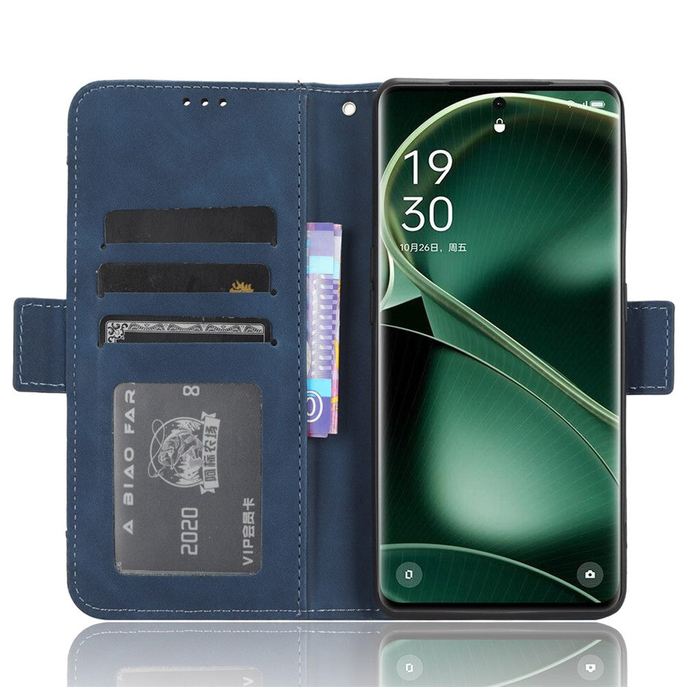Oppo Find X6 Stativfunktion mobilskal Flera Kortfatt Läder mobilfodral Plånboksfodral