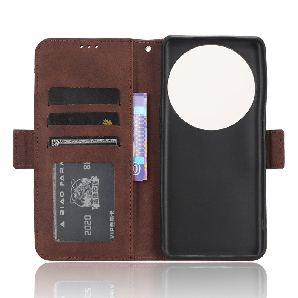 Wallet Phone Shell for Oppo Find X6 Pro Leather Flip Cover Multiple Card Slots Phone Case with Stand