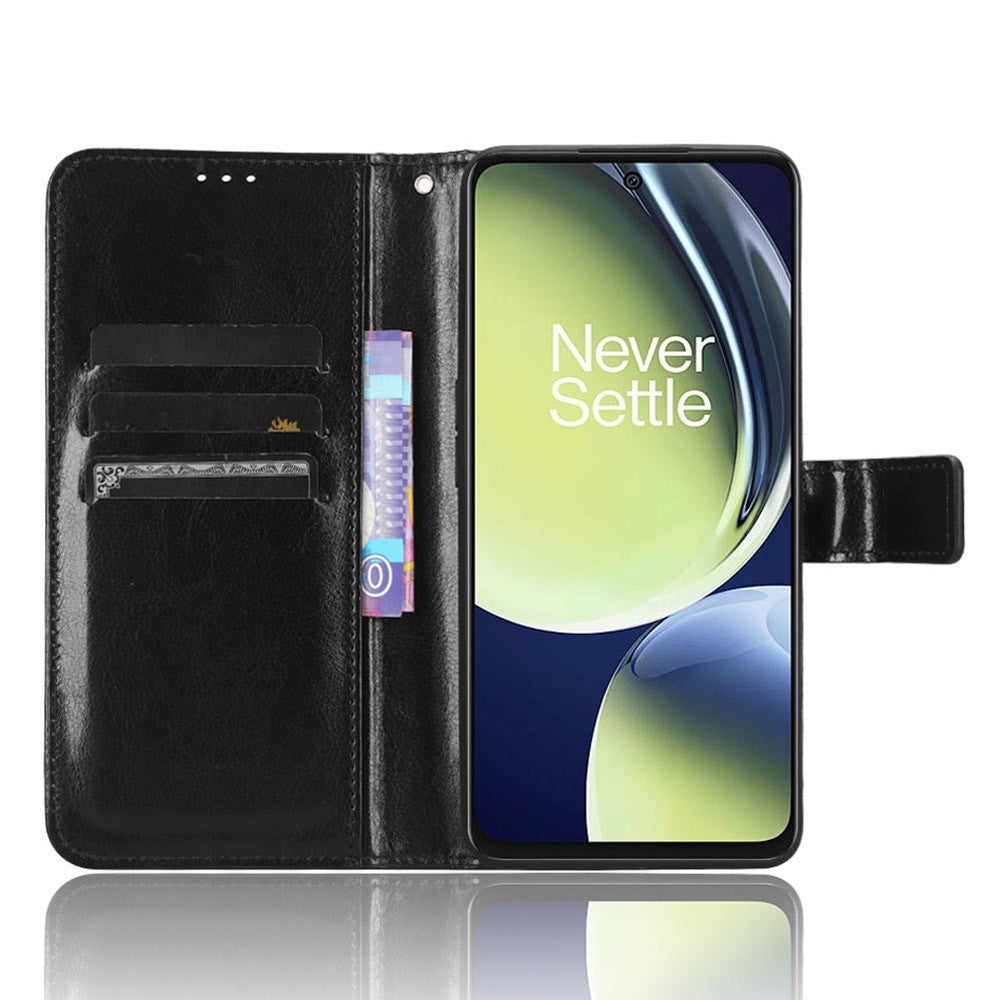 OnePlus Nord CE 3 Lite 5G / Nord N30 5G mobilfodral i läder, plånboksfodral med stativ, Crazy Horse Texture Phone Cover