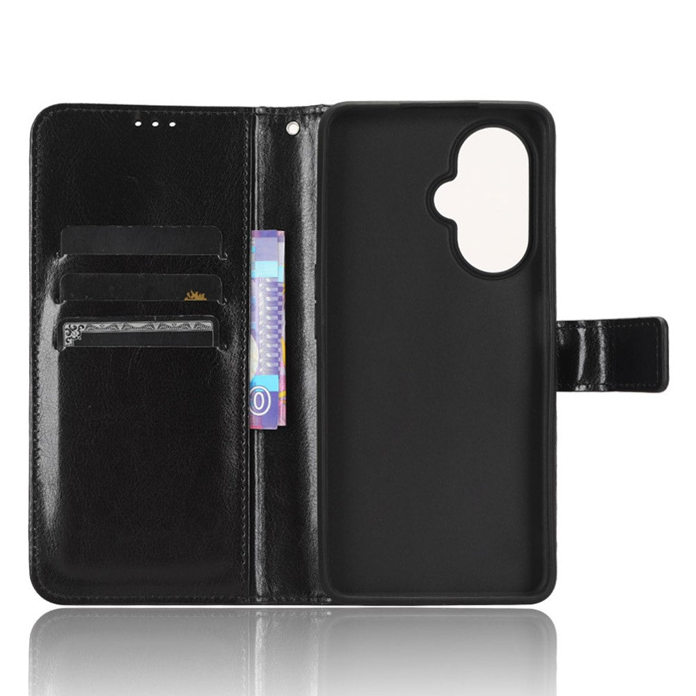 OnePlus Nord CE 3 Lite 5G / Nord N30 5G mobilfodral i läder, plånboksfodral med stativ, Crazy Horse Texture Phone Cover