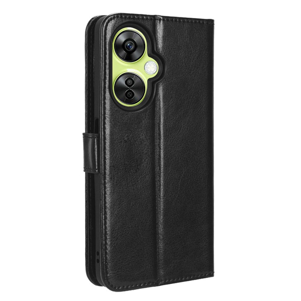OnePlus Nord CE 3 Lite 5G / Nord N30 5G mobilfodral i läder, plånboksfodral med stativ, Crazy Horse Texture Phone Cover
