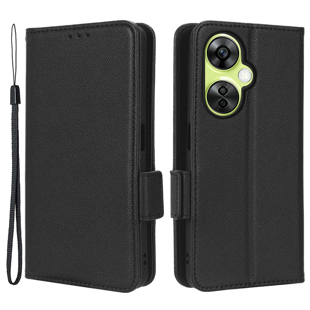 OnePlus Nord CE 3 Lite 5G / Nord N30 5G PU-läderfodral Litchitextur Plånboksfodral