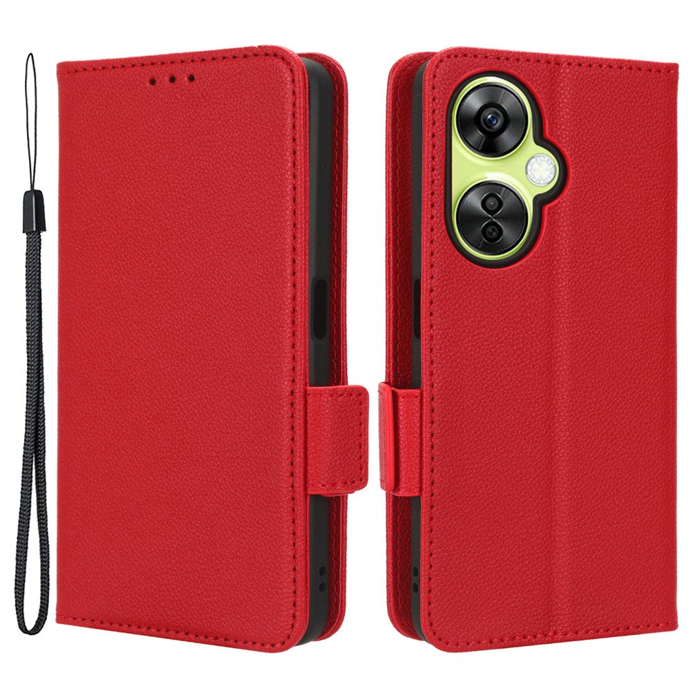OnePlus Nord CE 3 Lite 5G / Nord N30 5G PU-läderfodral Litchitextur Plånboksfodral