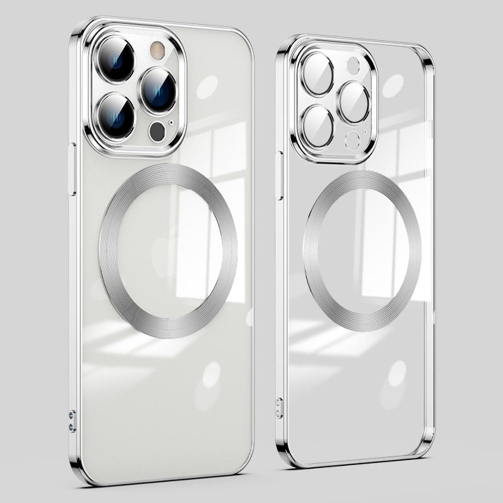 For iPhone 12 Pro Phone Case TPU Phone Back Cover Compatible with MagSafe