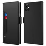 OnePlus Nord CE 3 Lite 5G / Nord N30 5G PU-läder Korthållare Stativfodral Fallskyddande mobilskal med Spegel