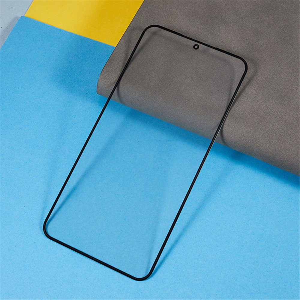 For Samsung Galaxy S23 S911 Front Screen Glass Lens + OCA Adhesive Replacement Parts (without Logo)