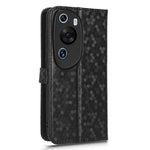Huawei P60 Art PU-läder plånboksfodral med prickmönster, präglat stativfodral