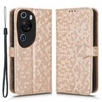 Huawei P60 Art PU-läder plånboksfodral med prickmönster, präglat stativfodral