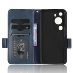 Huawei P60 Art PU-läder+TPU mobilmobilskal med tryckt triangelstativ, plånboksskal