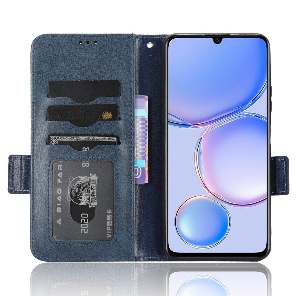 For Huawei Enjoy 60 Anti-Scratch PU Leather Stand Wallet Phone Case Imprinted Triangle Phone Cover