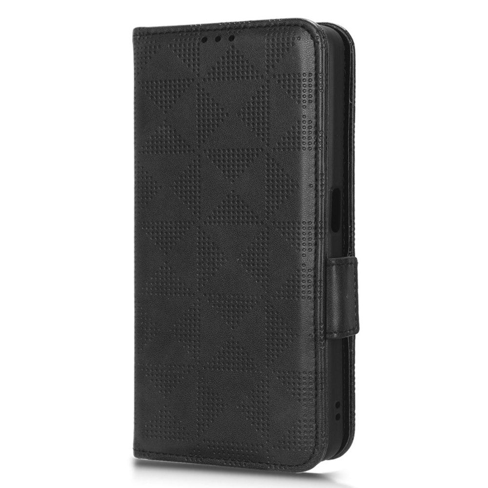 OnePlus Nord CE 3 Lite 5G / Nord N30 5G mobilskal Präglat Triangel Stativ Plånbok PU Läderfodral