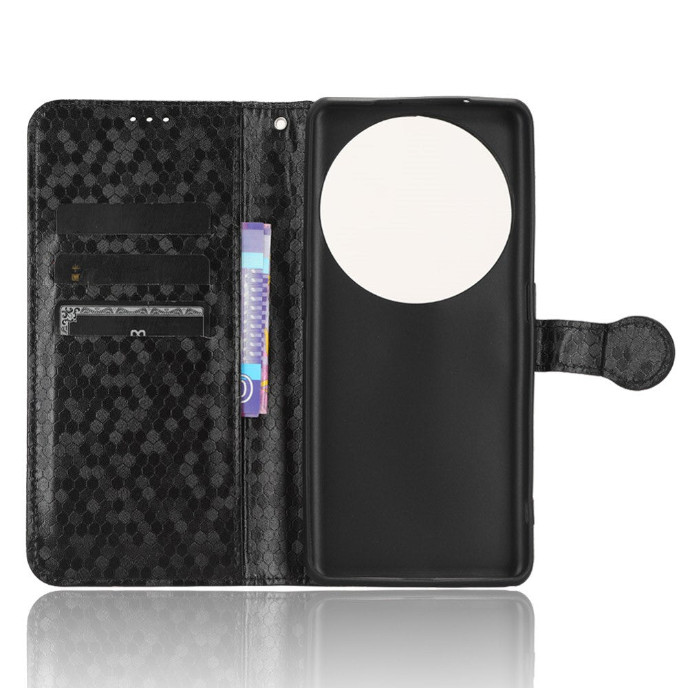 PU Leather Cover for Oppo Find X6 Pro Dot Pattern Imprinted Wallet Phone Case with Stand