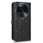 PU Leather Cover for Oppo Find X6 Pro Dot Pattern Imprinted Wallet Phone Case with Stand