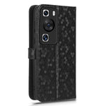 Stötsäkert fodral i PU-läder med prickmönster och plånbok för Huawei P60/P60 Pro