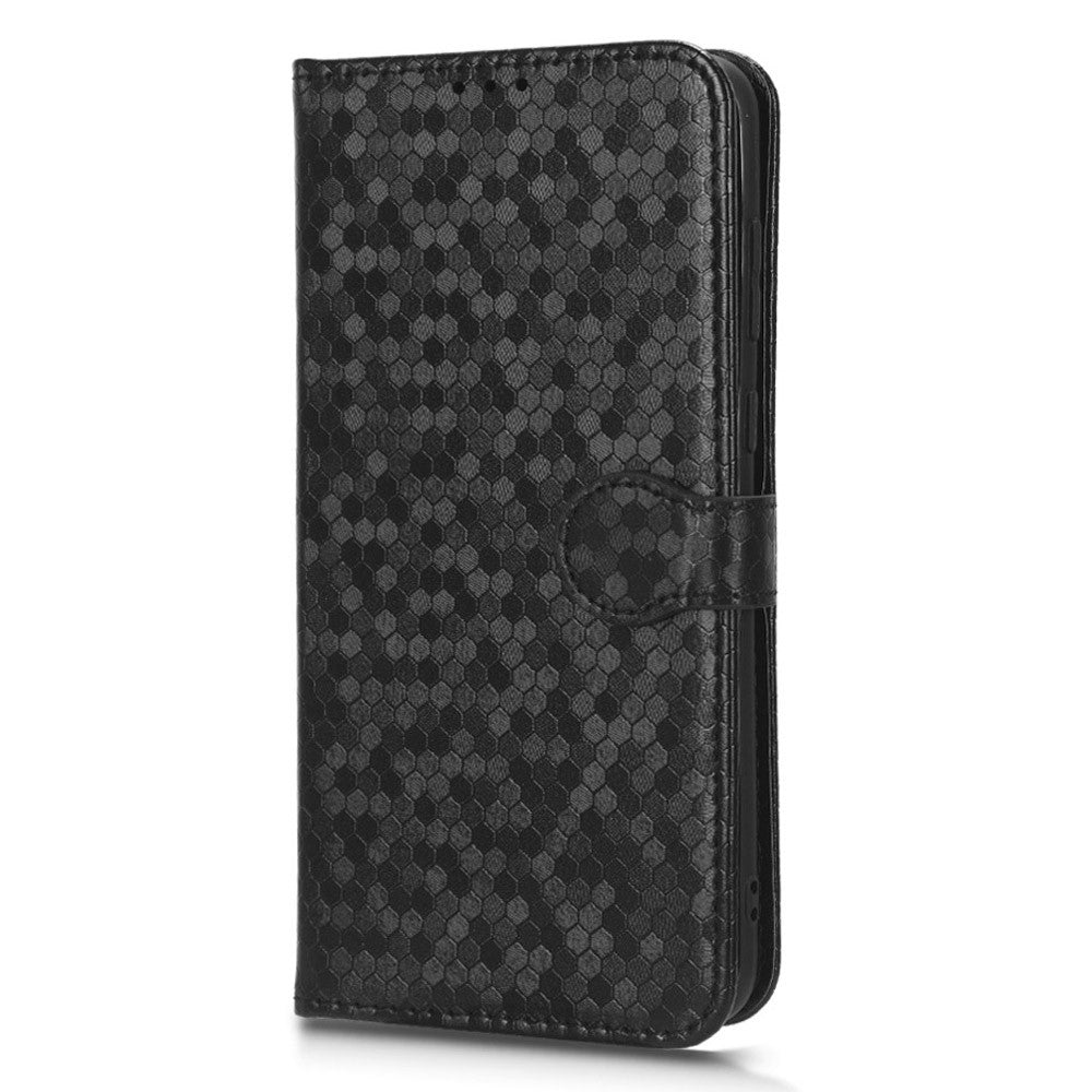 Stötsäkert fodral i PU-läder med prickmönster och plånbok för Huawei P60/P60 Pro