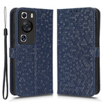 Stötsäkert fodral i PU-läder med prickmönster och plånbok för Huawei P60/P60 Pro