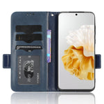 Huawei P60 Pro / P60 Anti-damm mobilskal PU-läder mobilskal präglad triangel stativ plånboksfodral