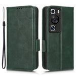 Huawei P60 Pro / P60 Anti-damm mobilskal PU-läder mobilskal präglad triangel stativ plånboksfodral