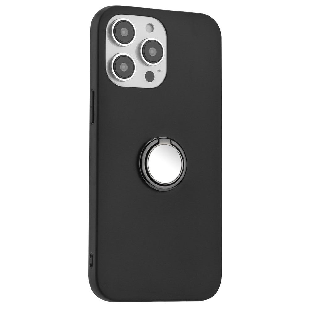 Matt skal för iPhone 13 Pro Max 6,7 tum TPU-skydd Mobilskal med ringstativ