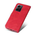 KT Leather Series-5 for Xiaomi Redmi Note 12 4G Drop-proof Stand Phone Case 3-Color Splicing PU Leather Wallet Cover