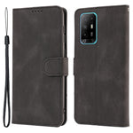 Oppo A94 5G / Reno5 Z / F19 Pro+ 5G mobilskal PU-läder Plånboksfodral med stativ och rem