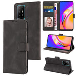 Oppo A94 5G / Reno5 Z / F19 Pro+ 5G mobilskal PU-läder Plånboksfodral med stativ och rem