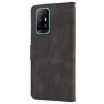 Oppo A94 5G / Reno5 Z / F19 Pro+ 5G mobilskal PU-läder Plånboksfodral med stativ och rem