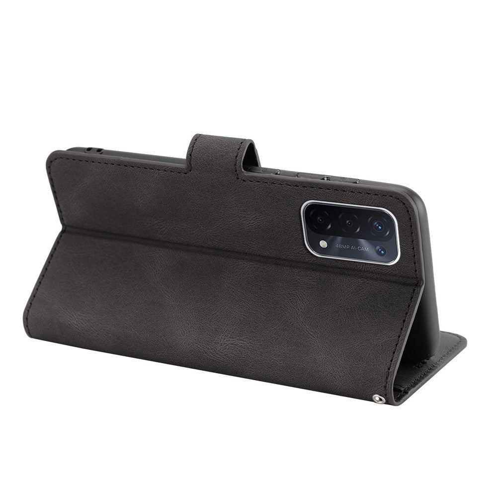 Oppo A54 5G / A74 5G / A93 5G / OnePlus Nord N200 5G mobilskal Stativ PU-läder Flip-plånboksfodral