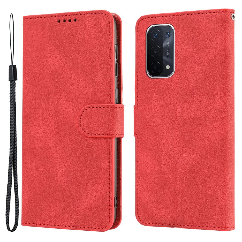 Oppo A54 5G / A74 5G / A93 5G / OnePlus Nord N200 5G mobilskal Stativ PU-läder Flip-plånboksfodral