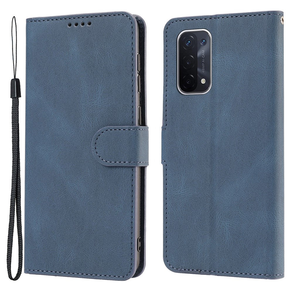 Oppo A54 5G / A74 5G / A93 5G / OnePlus Nord N200 5G mobilskal Stativ PU-läder Flip-plånboksfodral