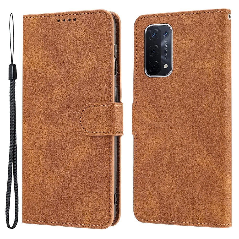 Oppo A54 5G / A74 5G / A93 5G / OnePlus Nord N200 5G mobilskal Stativ PU-läder Flip-plånboksfodral