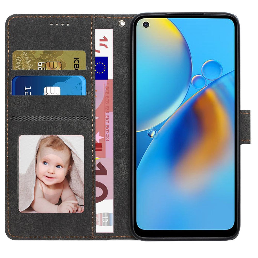 PU-læder-pung-etui til Oppo A54 4G / A54s / A55 / A55 5G / A55s 5G / A16 / A16s / A53s 5G / A56 5G