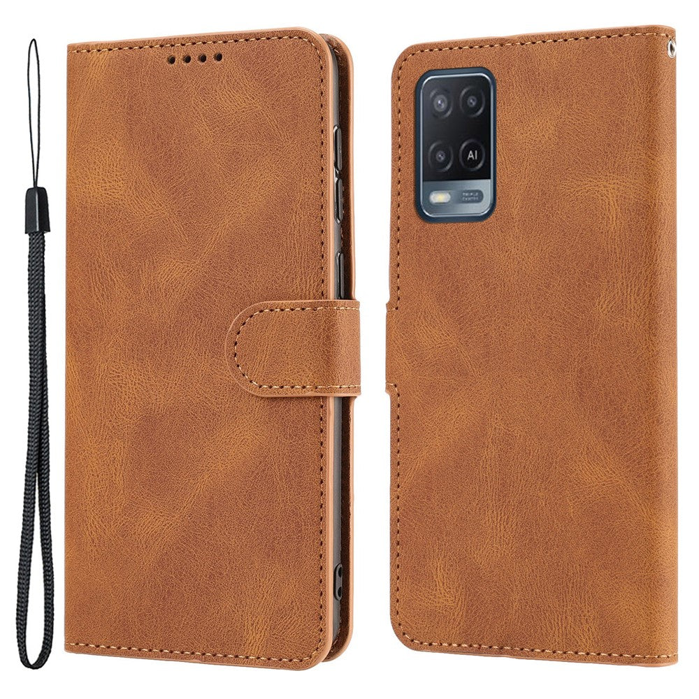 Oppo A54 4G / A54s / A55 / A55 5G / A55s 5G / A16 / A16s / A53s 5G / A56 5G mobilskal PU-läder Plånboksfodral
