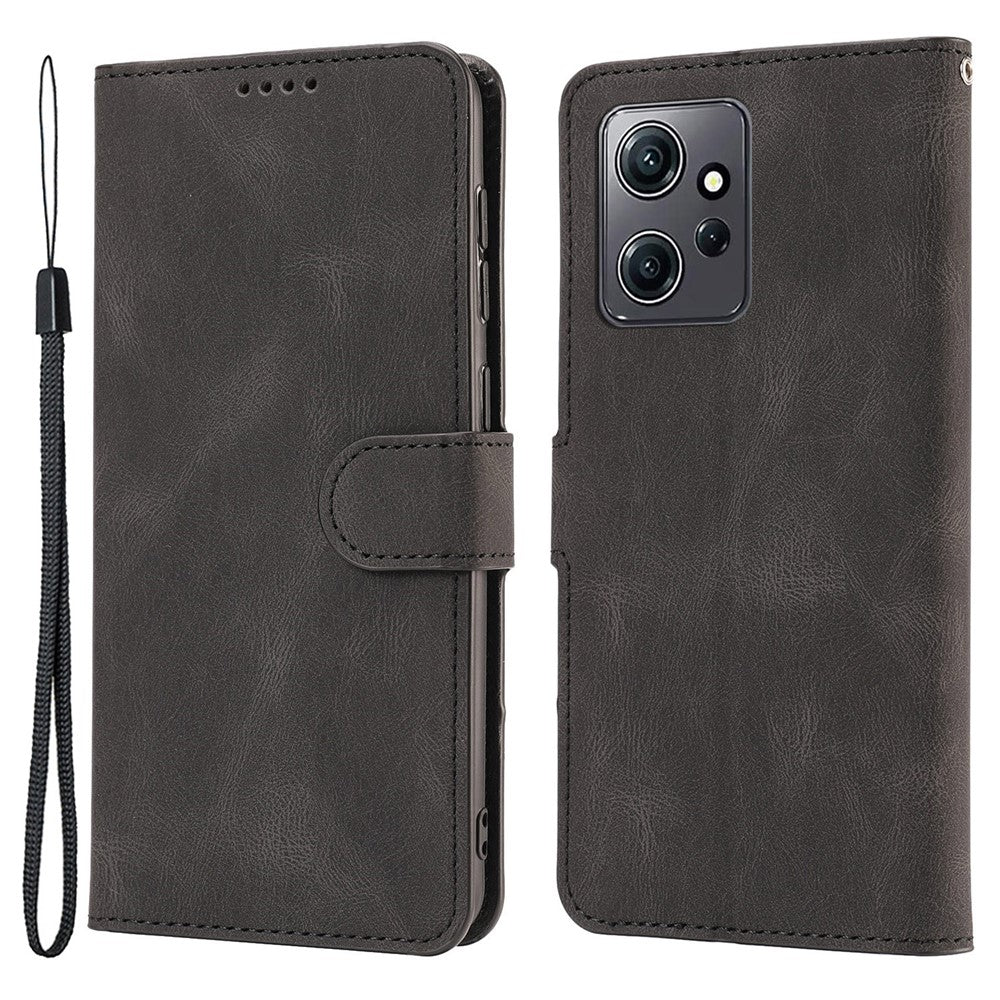 Xiaomi Redmi Note 12 4G PU-läder Folio Flip-fodral Magnetisk stängning Plånboksfodral med stativ