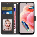 Xiaomi Redmi Note 12 4G PU-läder Folio Flip-fodral Magnetisk stängning Plånboksfodral med stativ