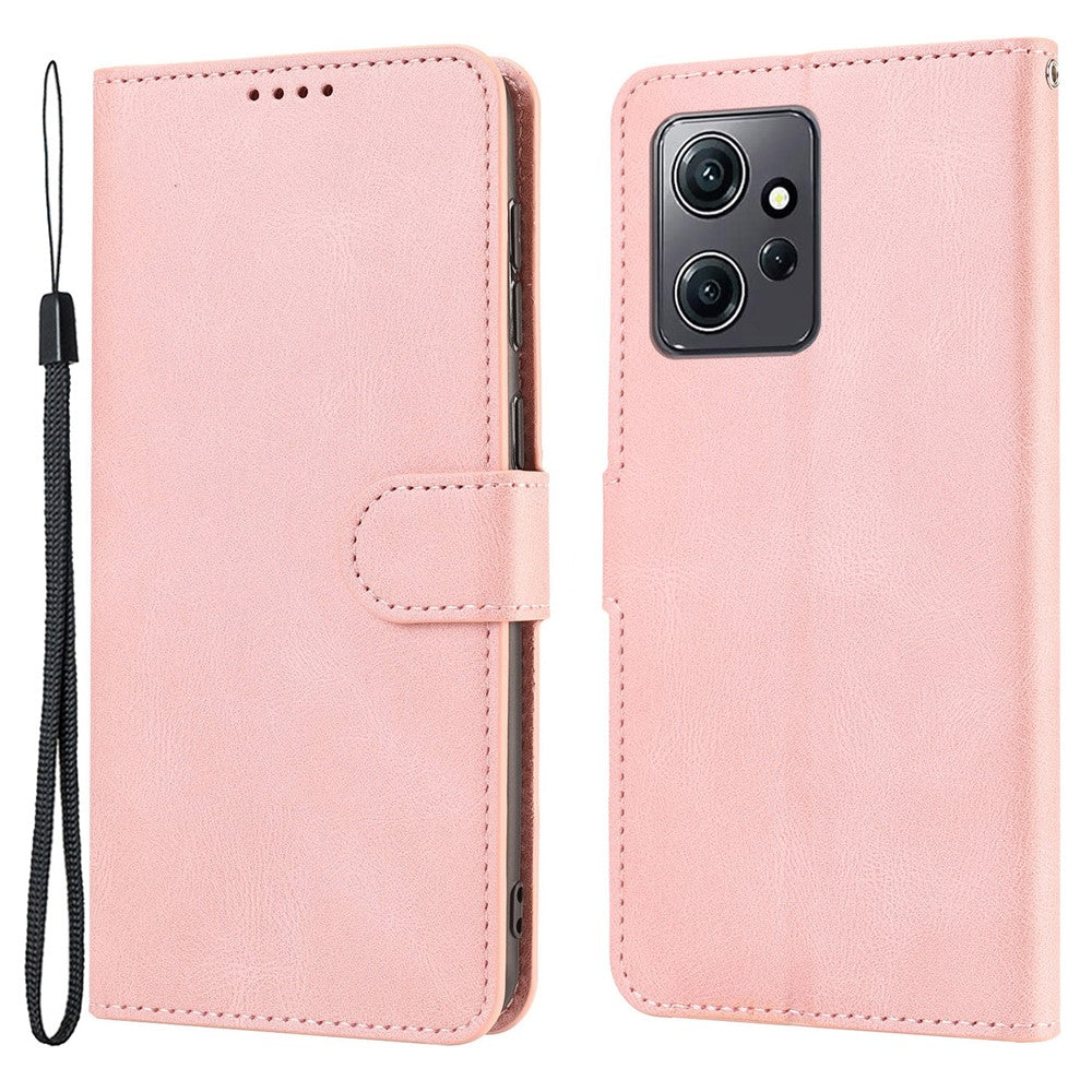 Xiaomi Redmi Note 12 4G PU-läder Folio Flip-fodral Magnetisk stängning Plånboksfodral med stativ