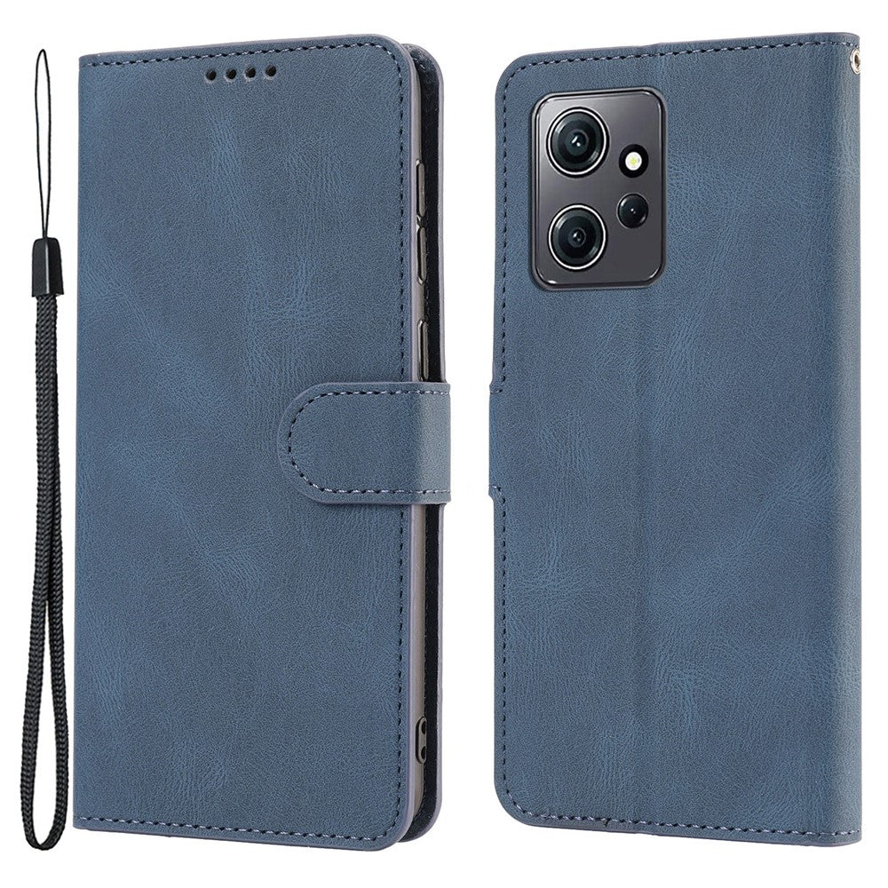 Xiaomi Redmi Note 12 4G PU-läder Folio Flip-fodral Magnetisk stängning Plånboksfodral med stativ