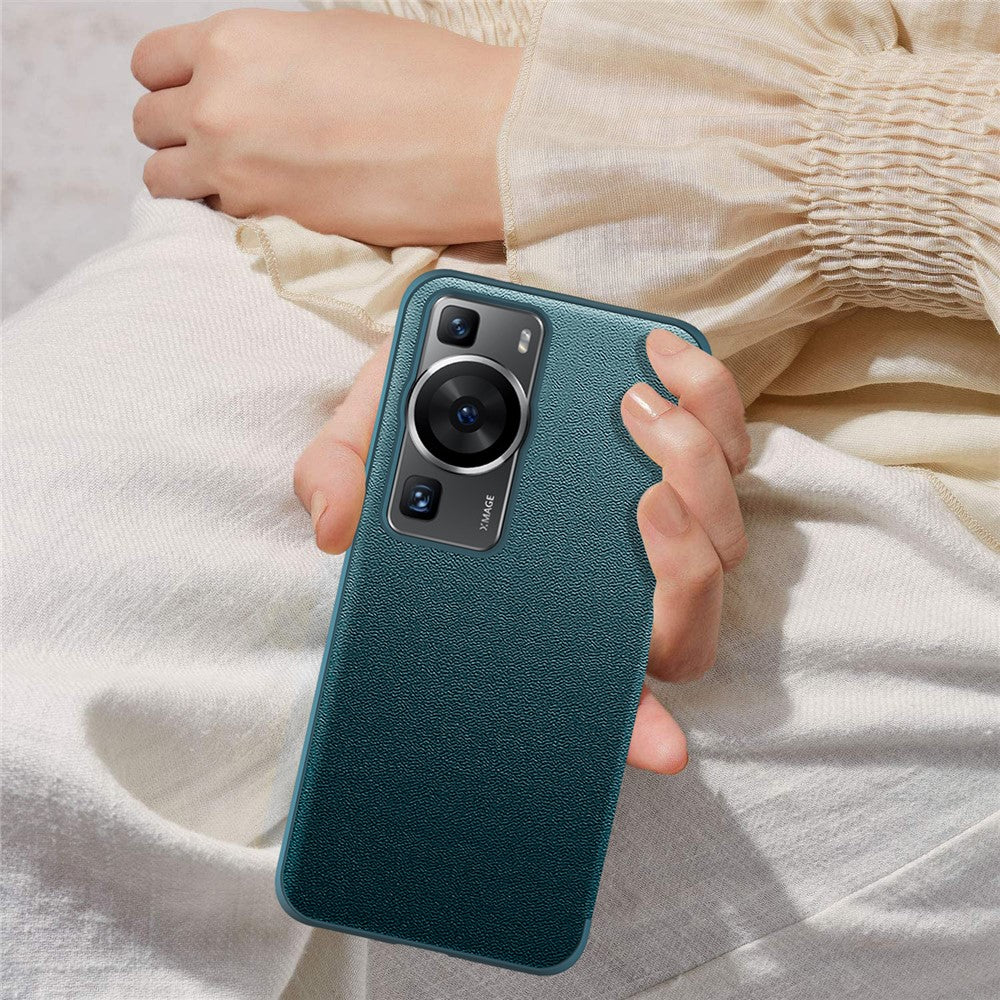 Huawei P60 Anti-Drop-skal View Window PU-läder Flip-fodral TPU Akrylmobilskal