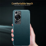 Anti-Fall Phone Case for Huawei P60 Pro View Window Flip Cover PU Leather TPU Acrylic Phone Protector