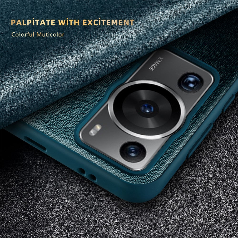 Anti-Fall Phone Case for Huawei P60 Pro View Window Flip Cover PU Leather TPU Acrylic Phone Protector